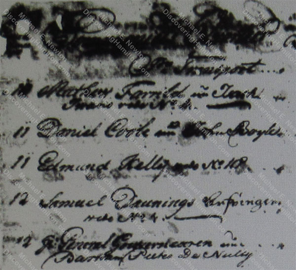 Company's Quarter No. 12 in 1757, Bertram Pieter de Nully