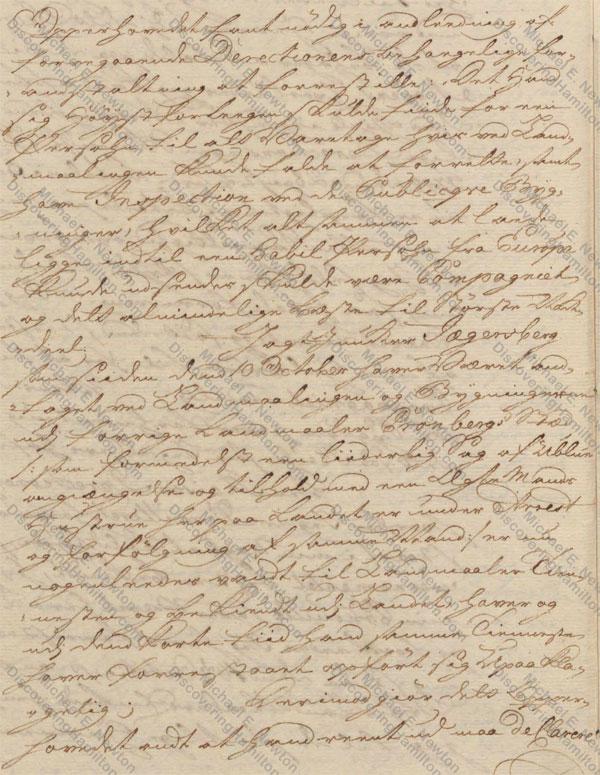 St. Croix Privy Council, January 7, 1750, about Rachel Faucett Lavien and Johan Cronenberg