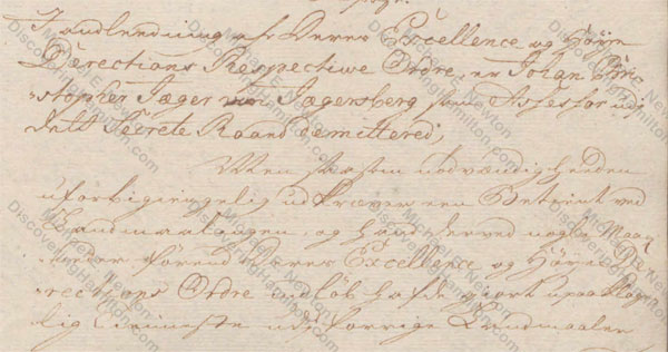 St. Croix Privy Council, March 25, 1750, about Rachel Faucett Lavien and Johan Cronenberg