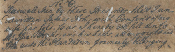 James Ash deed to Isaac Evans, March 29, 1751