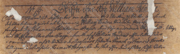 William Hendrie of St. Croix, probate record