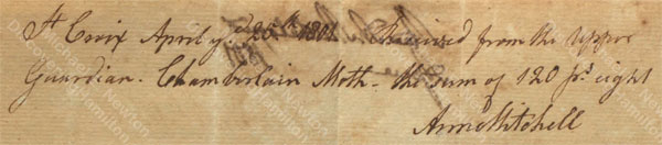 Anne Lytton Venton Mitchell, April 25, 1801
