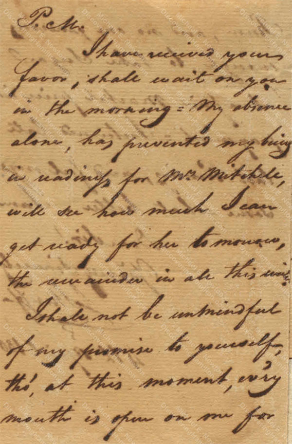 Anne Lytton Venton Mitchell, April 4, 1802